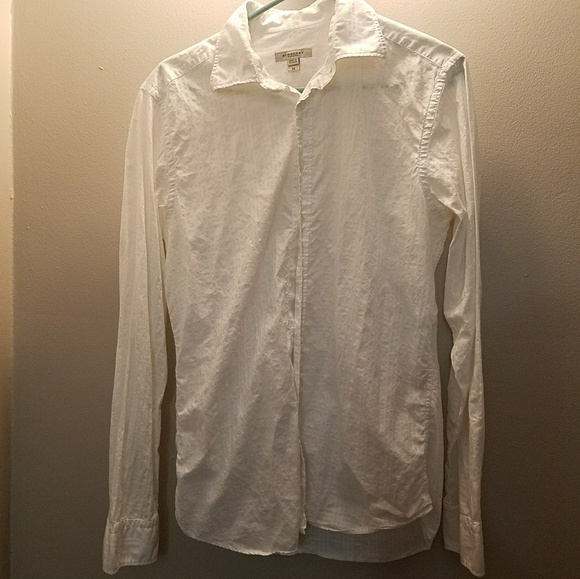 Burberry Tops - BURBERRY WHITE BUTTON DOWN